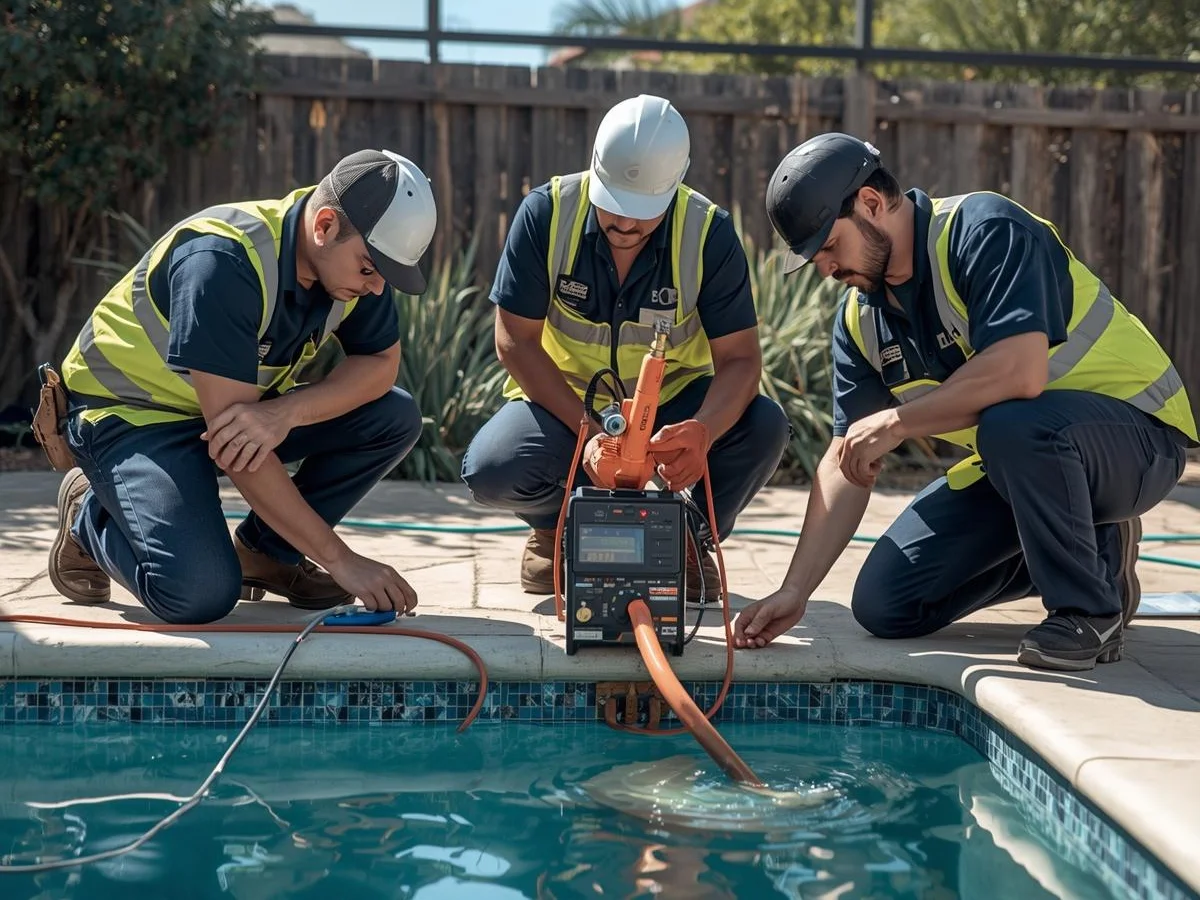 Pool Plumbing Leak Detection Houston TX-