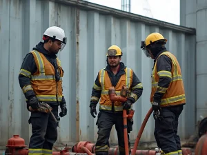Our certified team performing gas leak detection